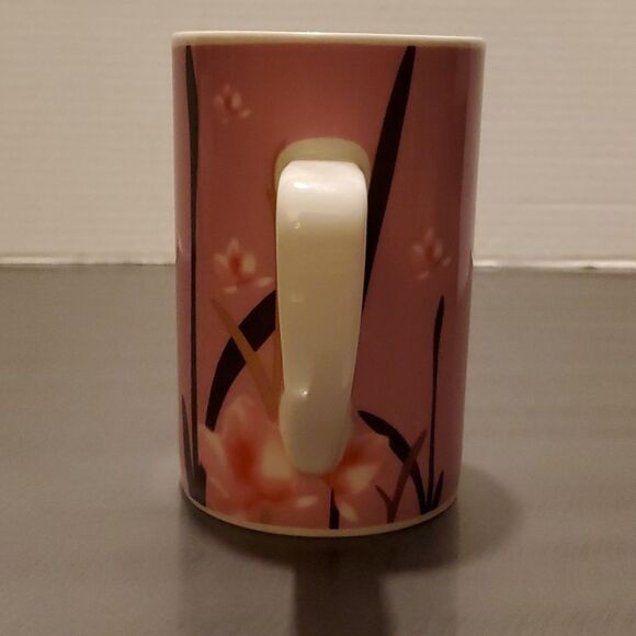 Starbucks 2004 Pink Cherry Blossom Japanese Motif  Coffee Mug Tea Cup - Picture 2 of 9
